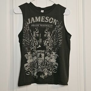 Jameson Irish Whiskey Graphic Tank Top Grunge Goth Punk Biker